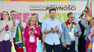 Krzysztof Gawkowski, ministra rownosci Katarzyna Kotula, Rafał Trzaskowski, Dorota Łoboda.