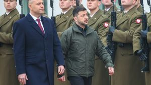 Wołodymyr Zełenski i Karol Nawrocki