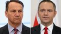 Szef MSZ Radosław Sikorski, prezydent Karol Nawrocki