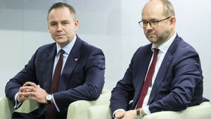 Karol Nawrocki i Marcin Przydacz w trakcie kampanii wyborczej 