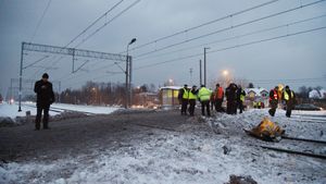 Wypadek na kolei, zdjęcie ilustracyjne