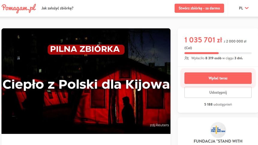 Zbiórka dla Kijowa