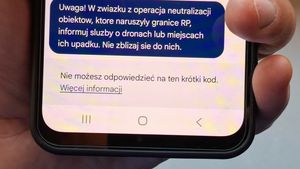 Alert RCB - naruszanie granicy przestrzeni powietrznej RP przez drony