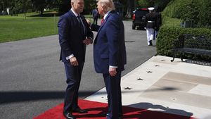 Karol Nawrocki i Donald Trump 