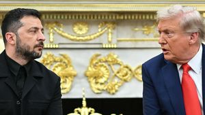 Wołodymyr Zełenski i Donald Trump