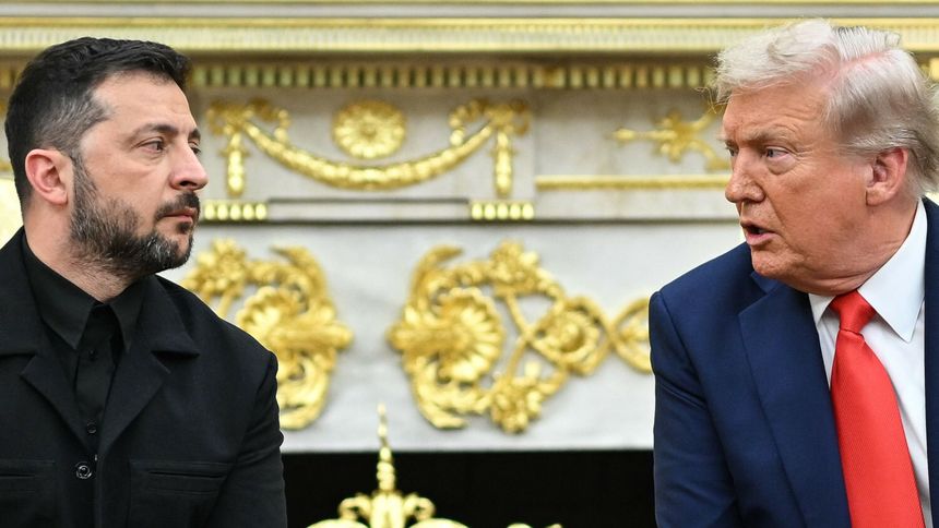 Wołodymyr Zełenski i Donald Trump