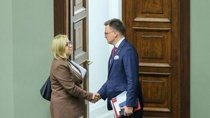 Paulina Henning-Kloska i Szymon Hołownia