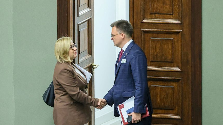 Paulina Henning-Kloska i Szymon Hołownia