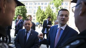 Marian Banaś i Mateusz Morawiecki