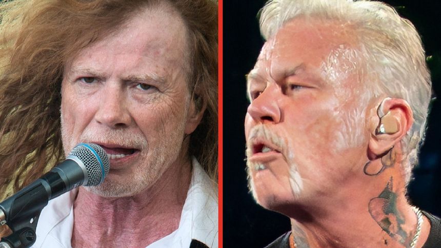 Dave Mustaine, lider Megadeth oraz James Hetfield, członek zespołu Metallica