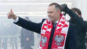 Prezydent Nawrocki na pielgrzymce kibicowskiej 