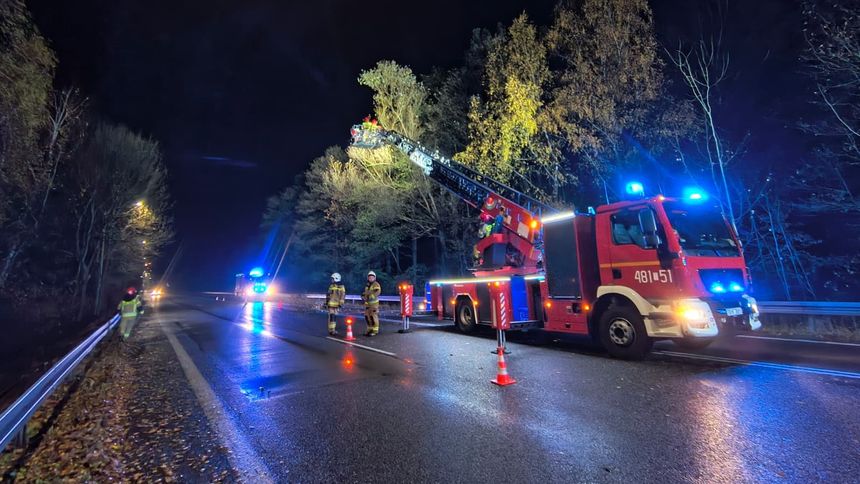 2101 interwencji strażaków po opadach śniegu i deszczu ze śniegiem