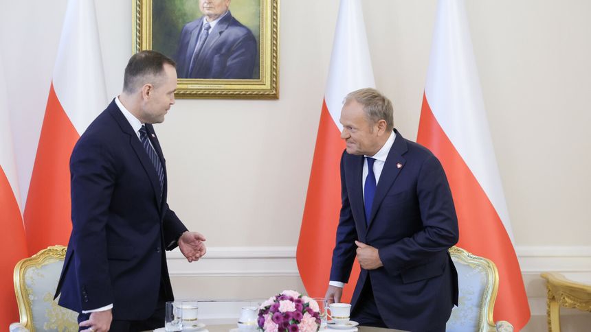 Karol Nawrocki i Donald Tusk