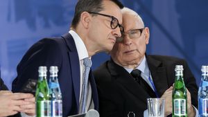 Mateusz Morawiecki i Jarosław Kaczyński
