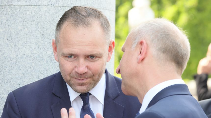 Karol Nawrocki i Wojciech Kolarski