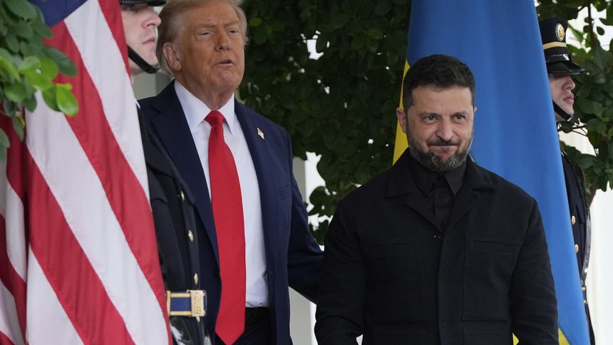 Donald Trump i Wołodymyr Zełenski 
