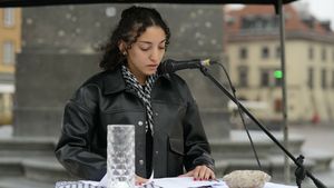 Publiczny odczyt nazwisk dzieci zamordowanych w Gazie