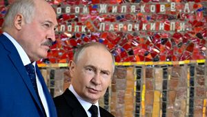 Alaksandr Łukaszenka i Władimir Putin