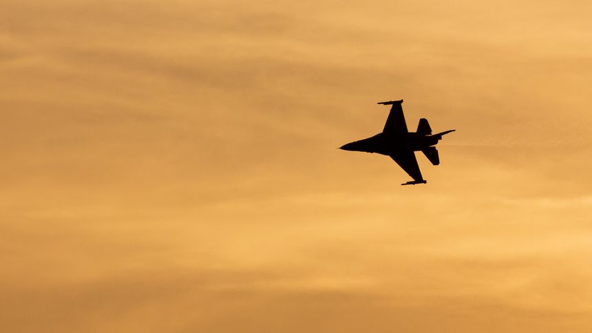 Samolot myśliwski F16 Polskich Sił Powietrznych (zdjęcie ilustracyjne)