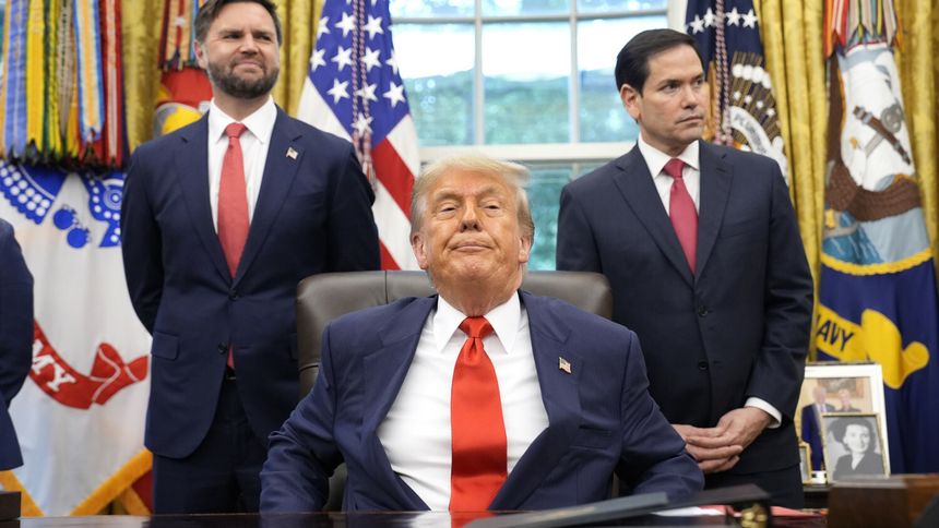 J.D. Vance, Donald Trump i Marco Rubio