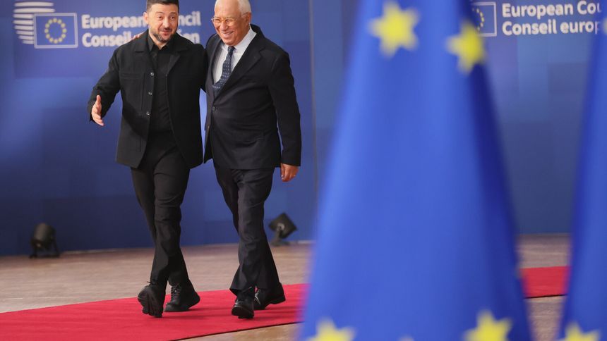 Wołodymyr Zełenski i Antonio Costa