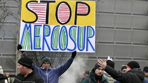 Protest rolników przeciwko umowie Mercosur