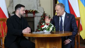 Wołodymyr Zełenski i Donald Tusk