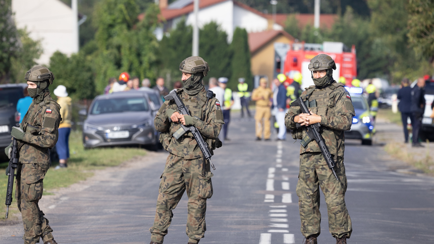 Rosyjskie drony zestrzelone nad Polską