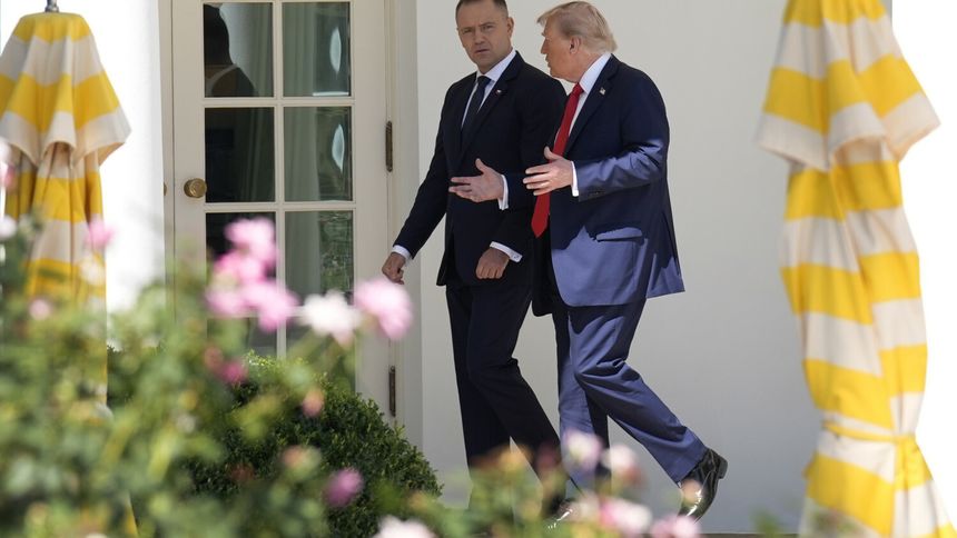 Karol Nawrocki i Donald Trump