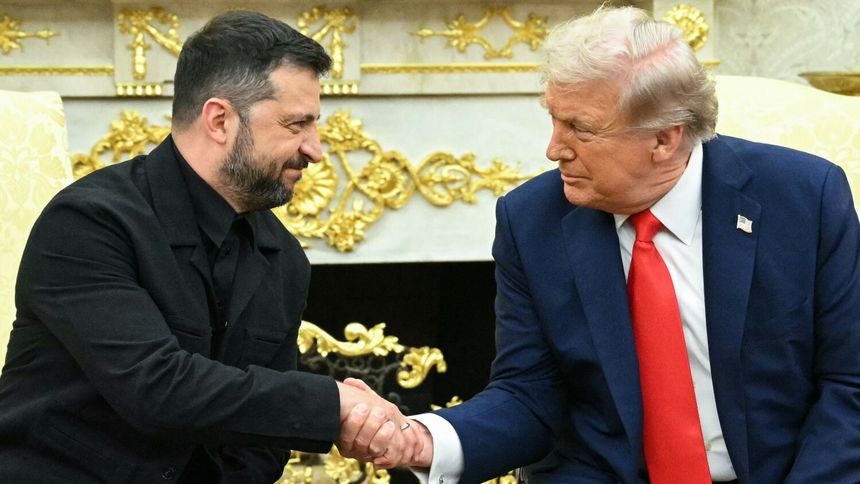 Wołodymyr Zełensky i Donald Trump