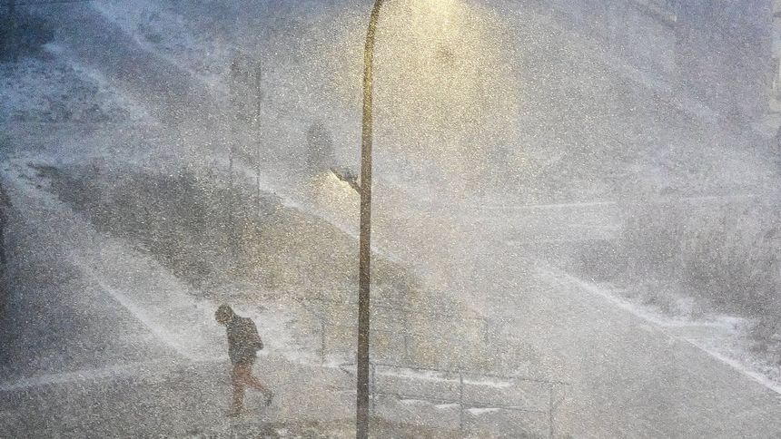 Burza śnieżna w Łodzi, 2025-12-30