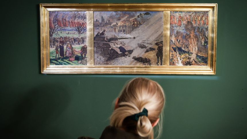 Odnaleziony tryptyk autorstwa Józefa Mehoffera "Powstanie Warszawskie"