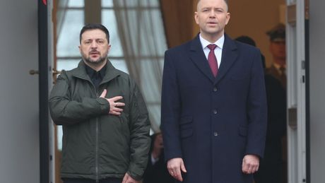 Wołodymyr Zełenski i Karol Nawrocki 