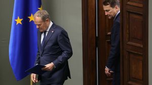 Donald Tusk i Radosław Sikorski