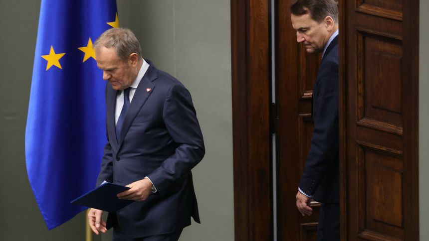 Donald Tusk i Radosław Sikorski