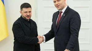 Wołodymy Zełenski i Karol Nawrocki