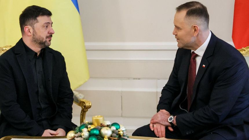 Wołodymyr Zełenski i Karol Nawrocki 