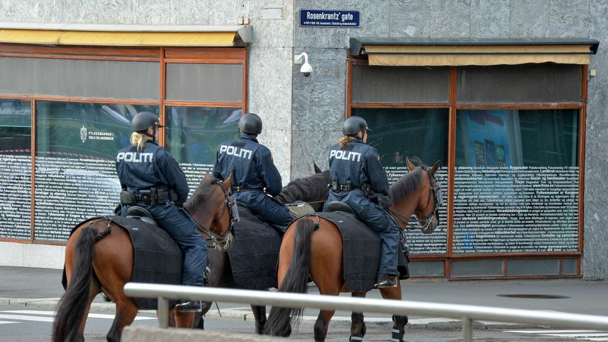 Policja konna w Oslo