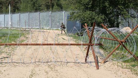 Zapora na granicy z Białorusią