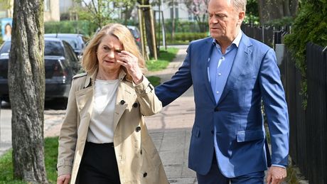 Donald Tusk z żoną Małgorzatą