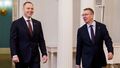 Karol Nawrocki podczas wizyty na Łotwie