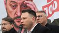 Od lewej: Grzegorz Płaczek, Sławomir Mentzen, Przemysław Wipler