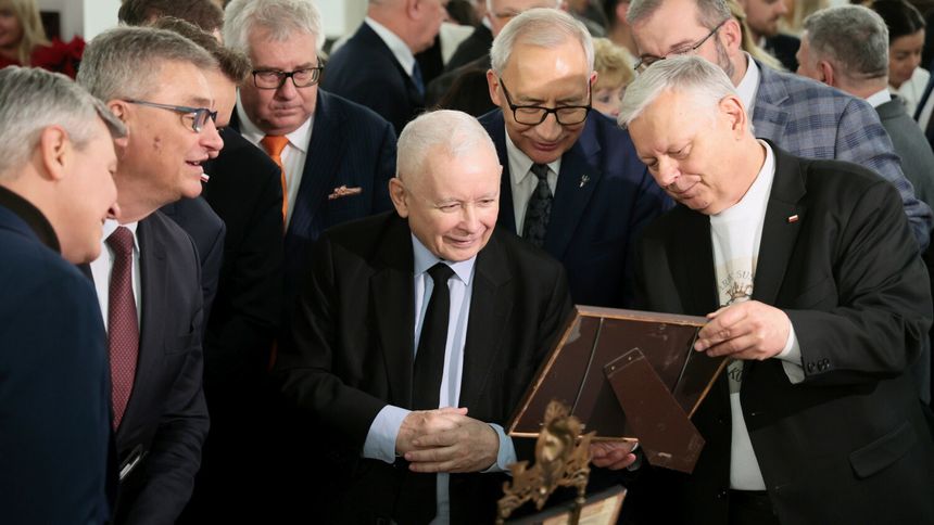 Jarosław Kaczyński i politycy PiS