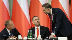  Donald Tusk, Karol Nawrocki, Zbigniew Bogucki