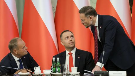  Donald Tusk, Karol Nawrocki, Zbigniew Bogucki