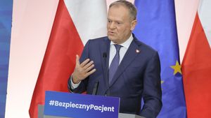 Donald Tusk podczas szczytu