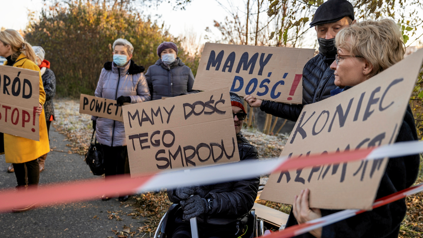 Jeden z protestów ws. uciążliwości na Śląsku. Zdjęcie z 2021 roku
