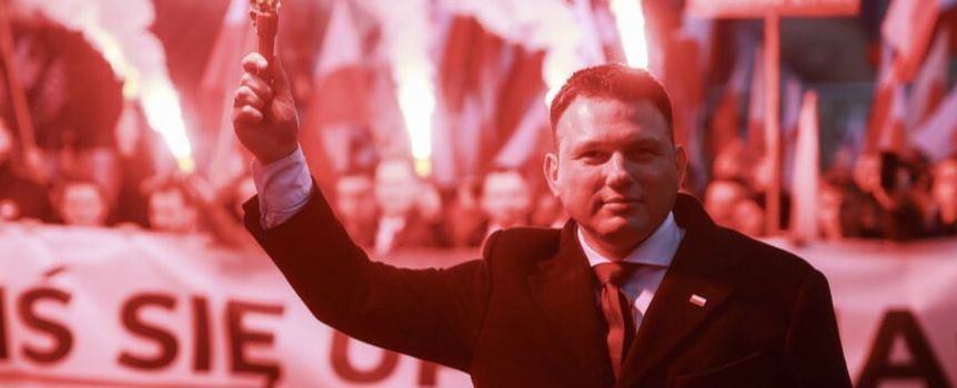 Sławomir Mentzen na Marszu Niepodległości