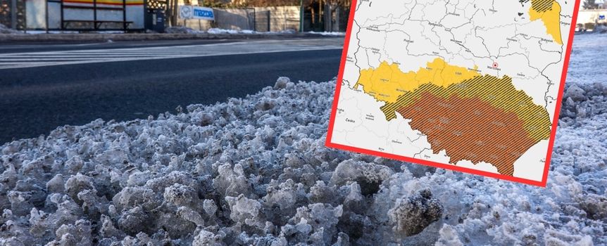 Gołoledź i mróz w Polsce
