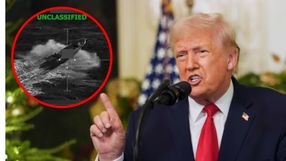 Prezydent USA Donald Trump. Nagranie z ataku wojska USA na łódź przemytniczą